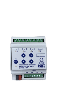 MDT AKD-0410V.02,Dimmaktor 4-fach, 4TE, REG, 1-10 V RGBW