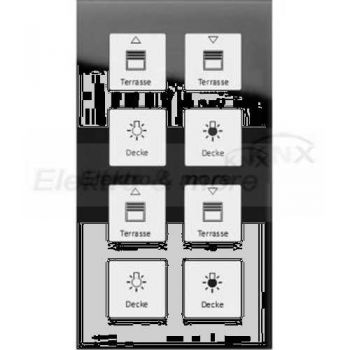 MDT BE-GTT8S.01,Glastaster Plus 8-fach, Schwarz, mit Temperatursensor