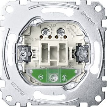 Merten MEG3502-0000,Aus-Kontrollschalter-Einsatz, 2-polig, 16 AX, AC 250 V, Schraub-Liftklemmen