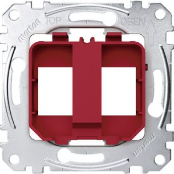 Merten MEG4566-0006,Tragplatten für Steckverbinder Modular Jack, rot