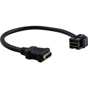 Merten MEG4583-0002,HDMI-Keystone mit Kabelpeitsche, schwarz