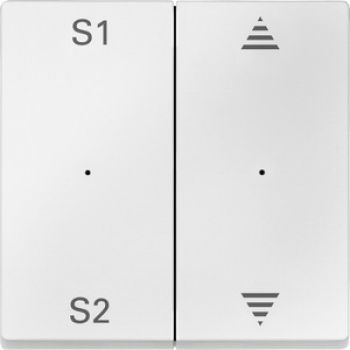 Merten MEG5227-0419,Wippen für Taster-Modul 2fach (Szene1/2, Pfeile Auf/Ab), polarweiß, System M