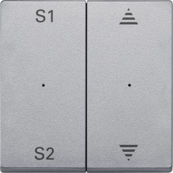 Merten MEG5227-0460,Wippen für Taster-Modul 2fach (Szene1/2, Pfeile Auf/Ab), aluminium, System M