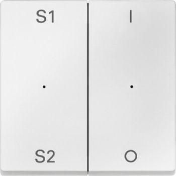 Merten MEG5228-0419,Wippen für Taster-Modul 2fach (Szene1/2, 1/0), polarweiß, System M