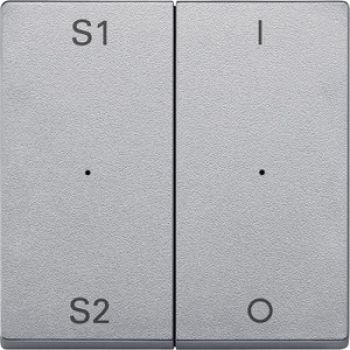 Merten MEG5228-0460,Wippen für Taster-Modul 2fach (Szene1/2, 1/0), aluminium, System M