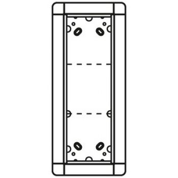 RItto 1881320 ,Unterputzrahmen 3 Modulplätze, silber