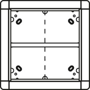 RItto 1881570 ,Unterputzrahmen 4 Modulplätze quadratisch, weiß