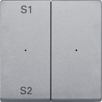 Merten MEG5226-0460,Wippen für Taster-Modul 2fach (Szene1/2, blank), aluminium, System M