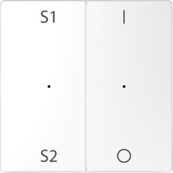 Merten MEG5228-6035,Wippen für Taster-Modul 2fach (Szene1/2, 1/0), Lotosweiß, System Design