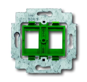 Busch Jaeger 1810 2fach ModularJack Tragring ,2CKA001753A8048