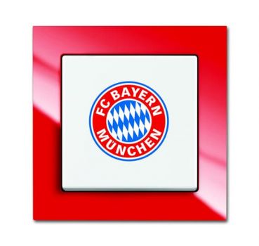 Busch Jaeger 2000/6 UJ/03 FC Bayern München Fanschalter im Schmuckkarton ,2CKA001012A2201