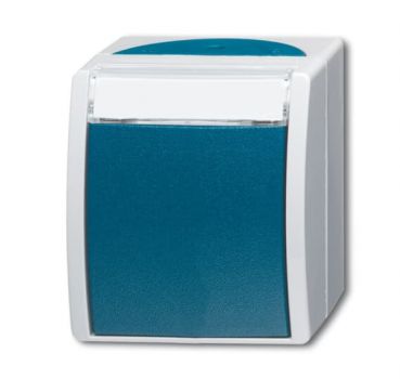 Busch Jaeger 2601/6 WN-53 ocean grau/blaugrün Wechselschalter ,2CKA001085A1611