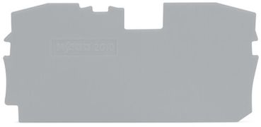 Wago 2010-1291 2Leiter 10qmm grau Abschlussplatte u. Zwischenplatte (2010-1291)