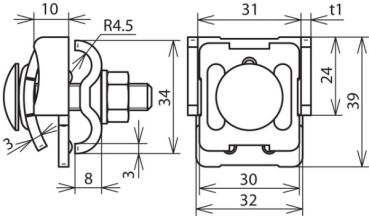 DEHN 365017 St/tZn 0,7-8mm Falzklemme (365017)