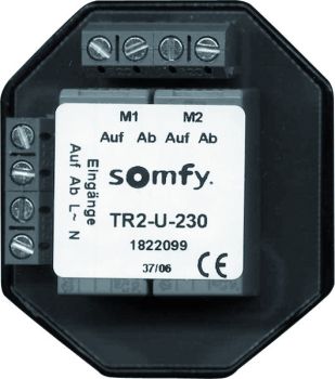 Somfy TR2-U-230 Unterputz für zwei Antriebe Trennrelais (1822099)