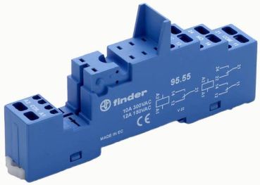 Finder 95.55 blau Relaisfassung (95.55)