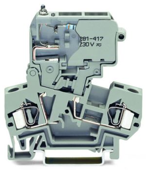 Wago 281-611/281-417 4qmm LED weiss Sicherungsklemme (281-611/281-417)