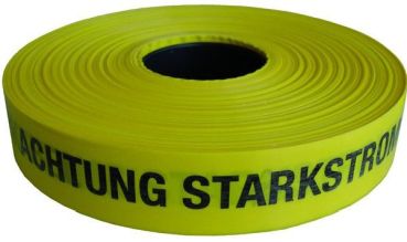 Protec PTWB (Achtung Starkstromkabel) Trassenwarnband 250m x 40mm,(05101731)