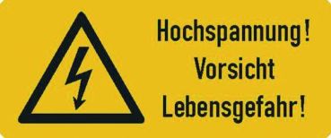 Protec PMSHL (10 Stk.) Maschinenschild Hochspannung,(05102150)