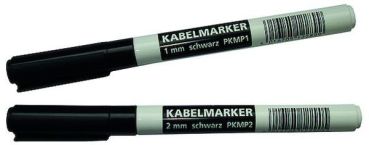 Protec PKMP2 Kabelmarker 2mm schwarz,(05102290)