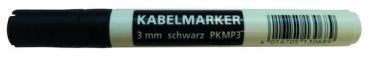 Protec PKMP3 Kabelmarker 3mm, schwarz,(05103068)