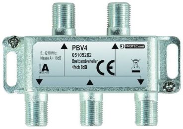 Protec PBV4 4fach Breitbandverteiler,(05105262)