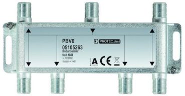 Protec PBV6 6fach Breitbandverteiler,(05105263)