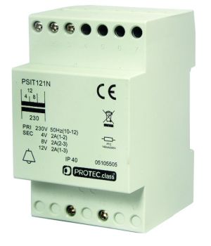 Protec PSIT121N 4/8/12V Sicherheitstransformator,(05105505)