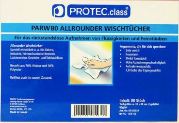 Protec PARW80 Allrounder PK=80 Stck Wischtücher,(05105534)