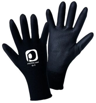 Protec PFSH9 PU-beschichtet Gr. 9 Paar Feinstrickhandschuhe,(05105637)