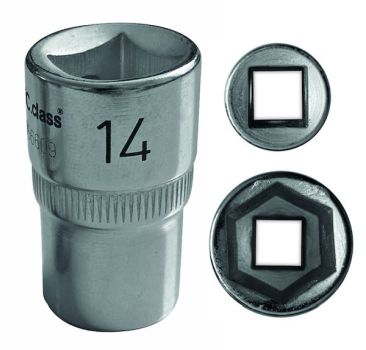 Protec PSSL14 1/2Z 6-kt 14mm Steckschlüssel-Einsatz,(05105935)