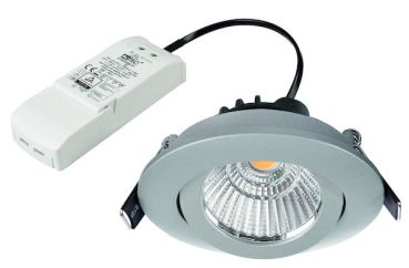 Protec PLEDEDW 8,5W silber LED-Deckeneinbaustrahler,(05400793)