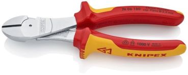 Knipex chrom isol. 180mm VDE 1000V Kraftseitenschneider (74 06 180)