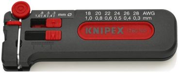 Knipex 100mm 0,25-0,8mm Mini-Abisolierer (12 80 100 SB)