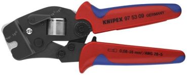Knipex 975309 brün. Isol. 190mm 0,08-10+16mm² Aderendhülsenzange (97 53 09)