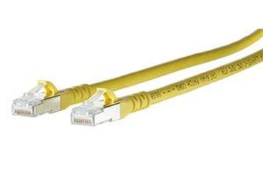 METZ/BTR ISO/IEC 10G AWG26 2xRJ45 gelb 0,5m Patchkabel Cat6A (1308450577-E)