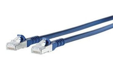 METZ/BTR ISO/IEC 10G AWG26 2xRJ45 blau 0,5m Patchkabel Cat6A (1308450544-E)