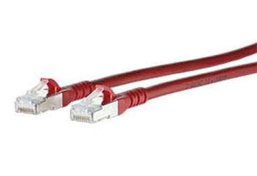 METZ/BTR ISO/IEC 10G AWG26 2xRJ45 rot 0,5m Patchkabel Cat6A (1308450566-E)