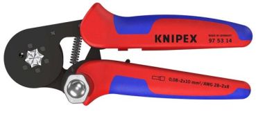 Knipex brün. Isol. 180mm 0,08-6mm² Aderendhülsenzange (97 53 14)