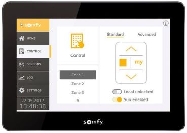 Somfy animeo IB+ TouchBuco für 4 Bereiche Steuergerät (1860254)