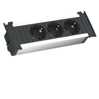 Bachmann KAPSA 3xSchuko Strom 2m Schuko schwarz Steckdosenleiste (927.000)