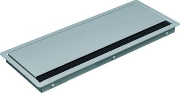 Bachmann f. Coni Cover lang 6f. Silbergr. RAL9006 Einbaurahmen (338.0080)