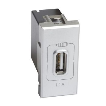 Bticino AX 1MODUL Alu USB-Lademodul (HC4285C1)