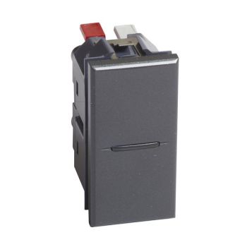 Bticino AX Wechselschalter 10A 1M anthrazit Installationsschalter (HS4003AN)
