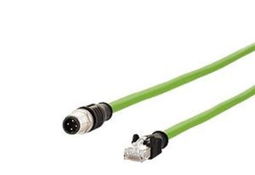 METZ/BTR M12+RJ45 g. AWG26 4p. D-kodiert 1,0m Verbindungsleitung (142M4D15010)