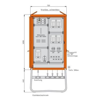 Walther 69 kVA Anschlussschrank (WA0016)