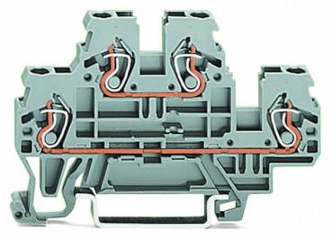 Wago 870-501 L/L grau Doppelstockklemme (870-501)