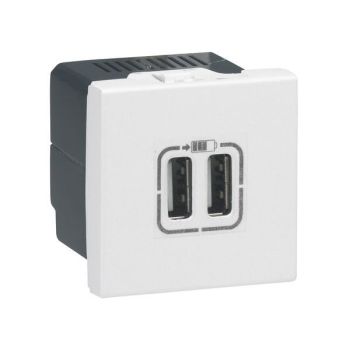 Legrand MSC 2fach weiss USB-Lademodul (077594)