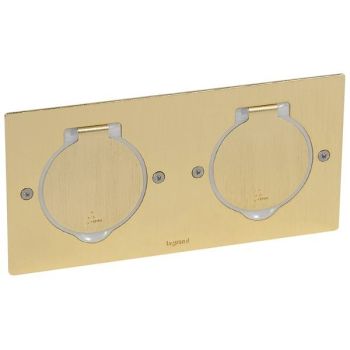 Legrand 2x2Mod Bronze quadratisch Deckelsatz (089712)