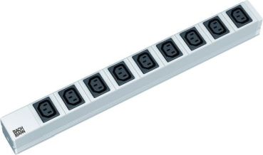 Bachmann 333.539 19 1HE 9fach IEC St. SCHUKO Steckdosenleiste (333.539)"